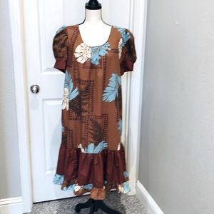 Island Attitude Hawaiian Muumuu  dress Aloha prints